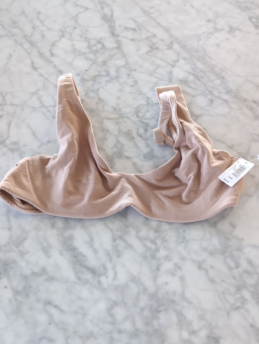 GAP Wireless Scoop Bralette in Light Beige